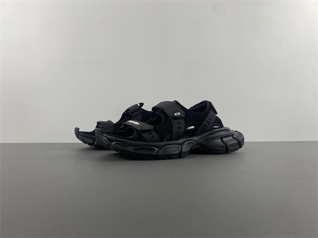 BALENCIAGA BLACK ‘3XL’ SANDALS  786956 W3XLT 1000